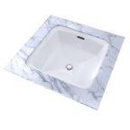 TOTO LT491G#01 Connelly Square Undermount Bathroom Sink With Cefiontect - Cotton White