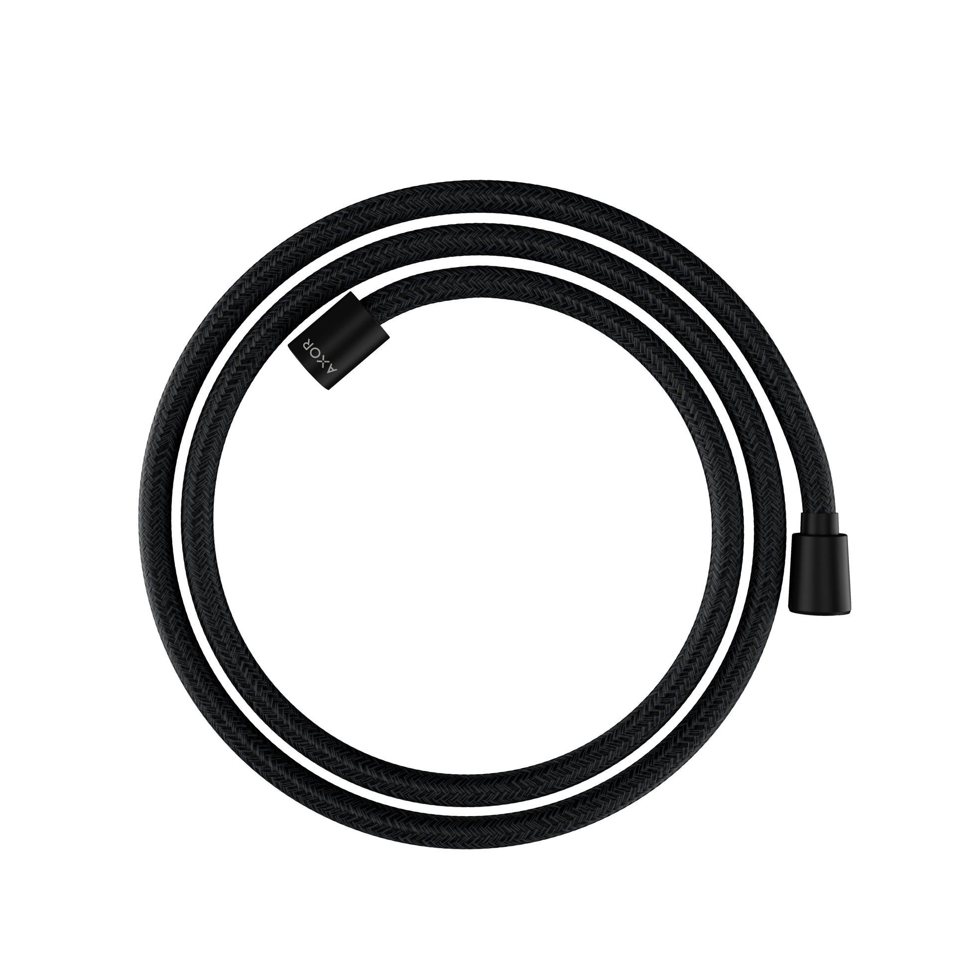 AXOR 28259670 Shower Solutions Textile Hose with Cylindrical and Conical Nut, 63" - Matte Black