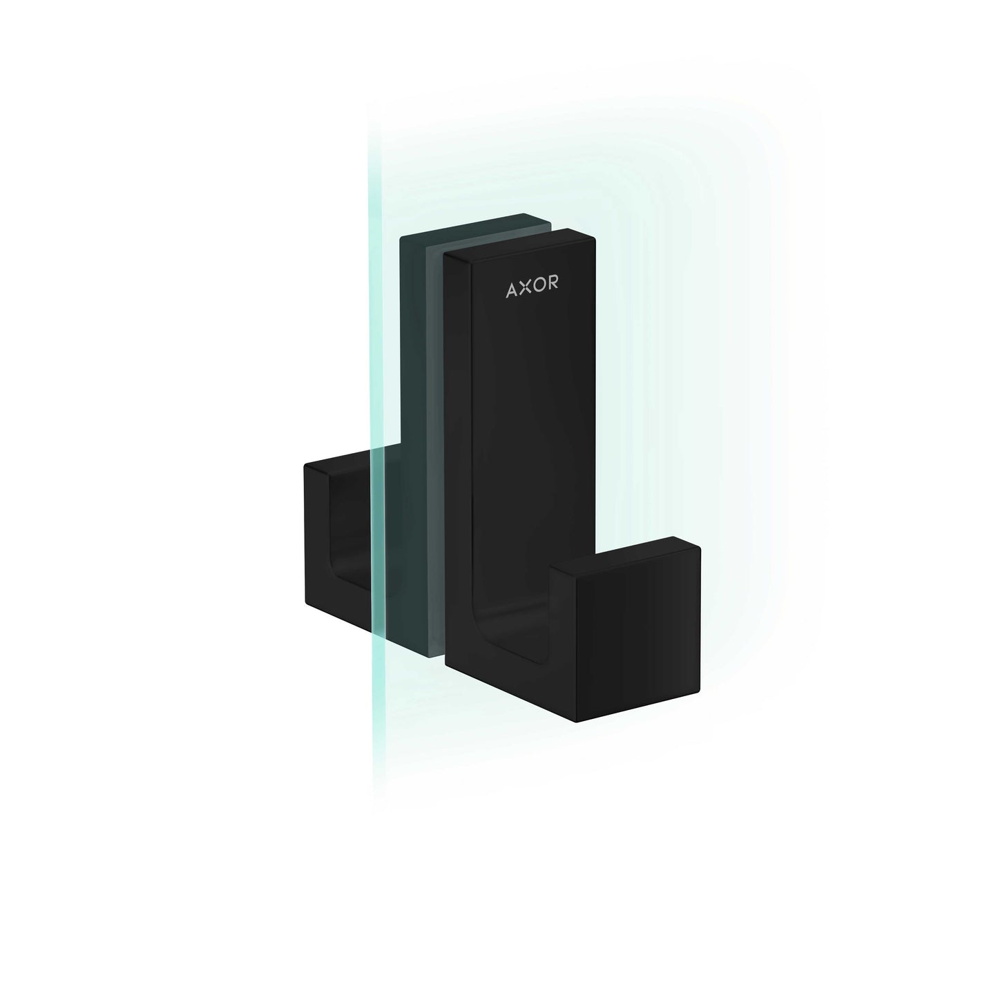 AXOR 42639670 Universal Rectangular Shower Door Handle - Matte Black