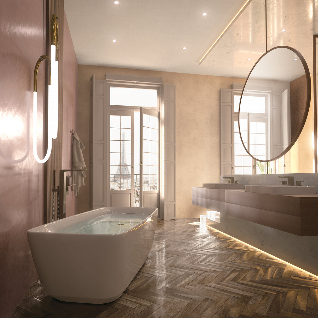 TOTO PJY1724PWEU#GW Flotation Freestanding Soaker Tub With Recline Comfort - Gloss White