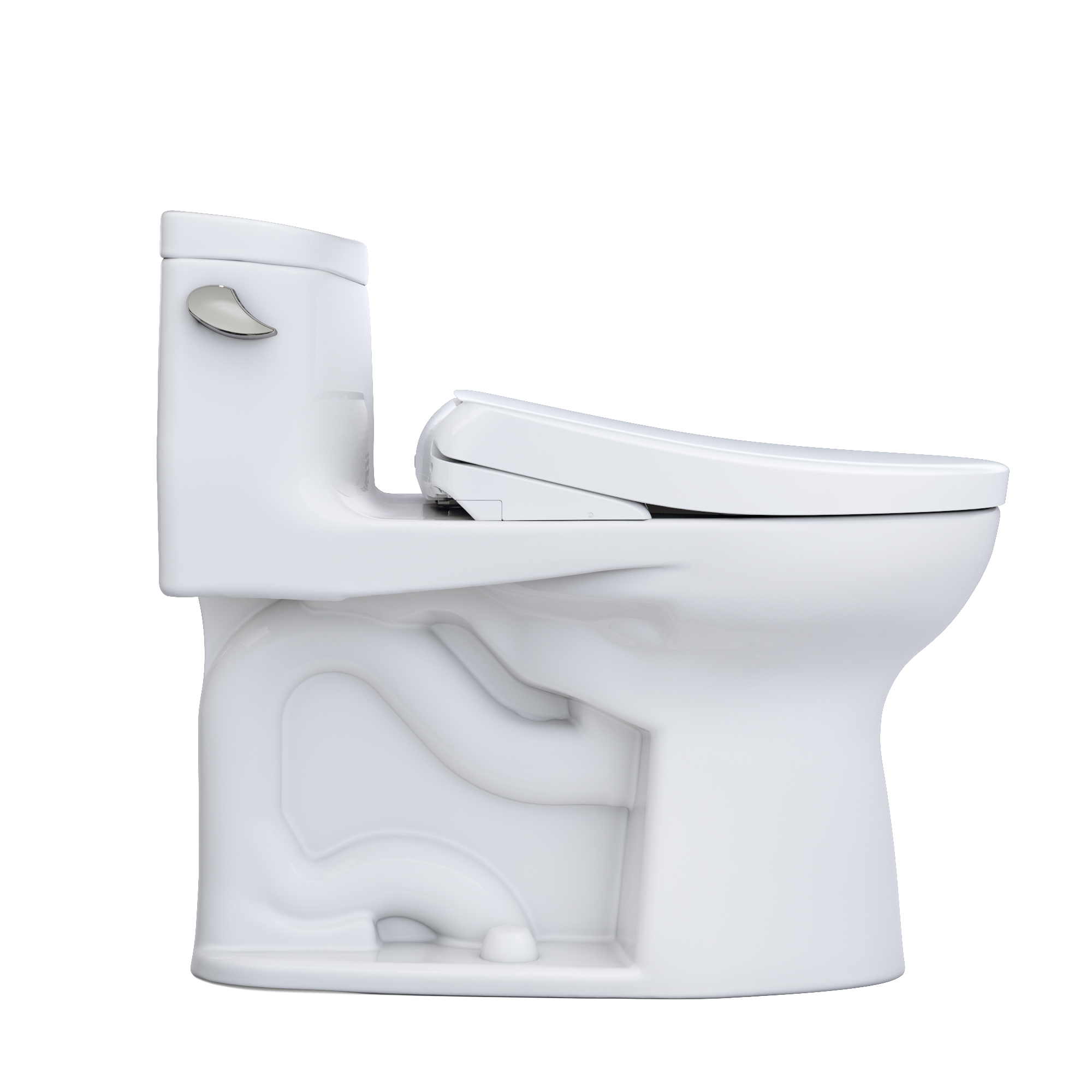 TOTO MW6344736CEFG#01 Washlet+ Supreme Ii One-Piece Elongated 1.28 Gpf Toilet And Washlet+ S7A Contemporary Bidet Seat - Cotton White