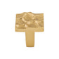 TOP KNOBS TK300BR Cobblestone 1 1/8" Length Square Knob - Polished Brass