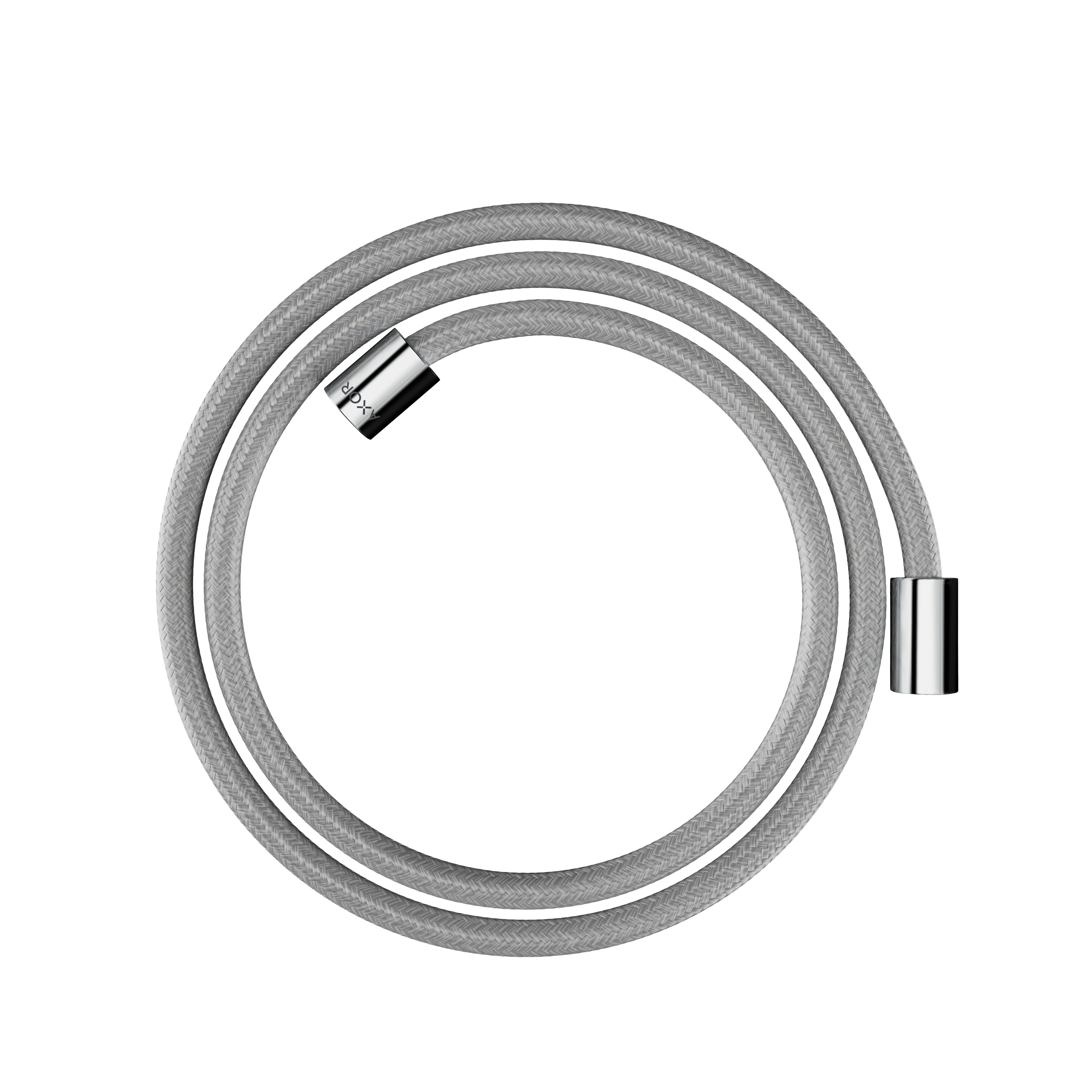 AXOR 28261000 Shower Solutions Textile Hose with Cylindrical Nut, 63" - Chrome