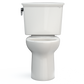 TOTO CST786CEG#11 Drake Transitional Two-Piece Elongated 1.28 GPF TORNADO FLUSH Toilet with CEFIONTECT , Colonial White