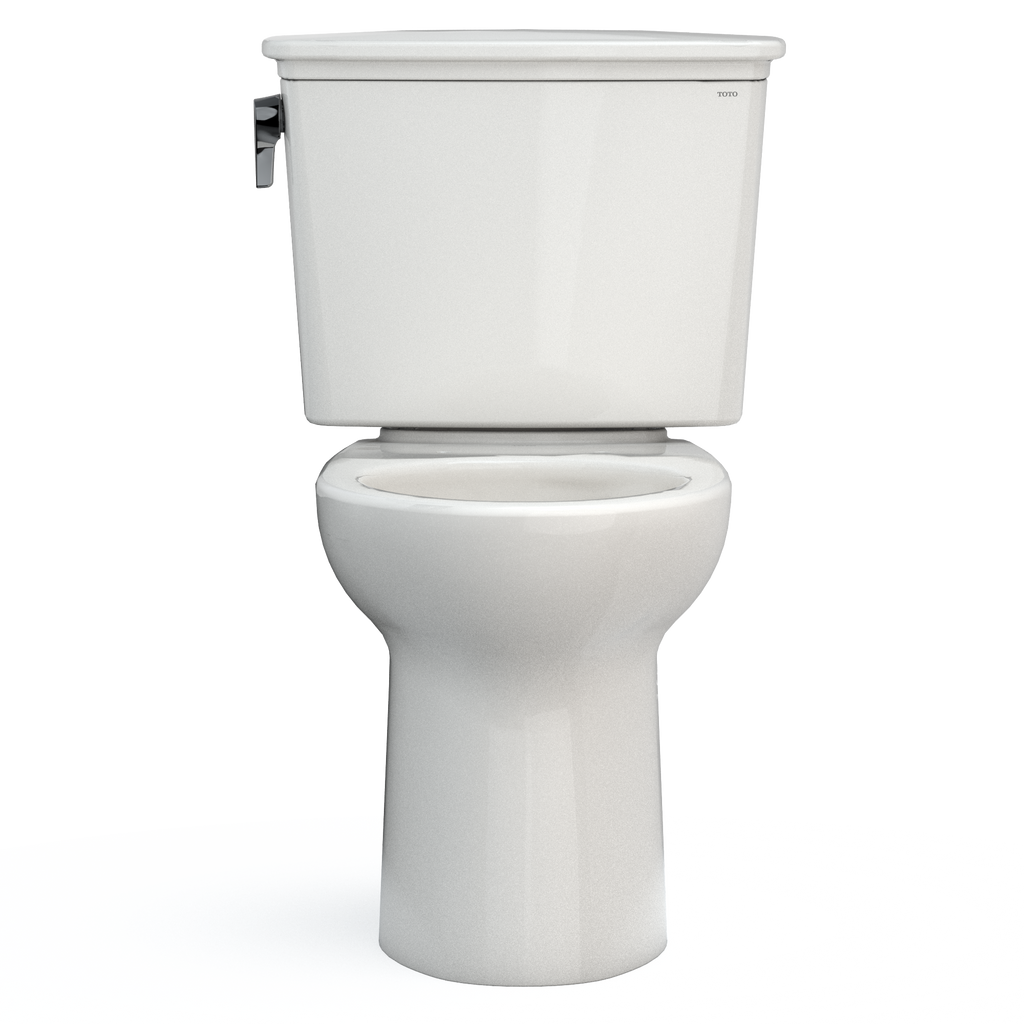 TOTO CST786CEFG#11 Drake Transitional Two-Piece Elongated 1.28 Gpf Universal Height Tornado Flush Toilet With Cefiontect - Colonial White
