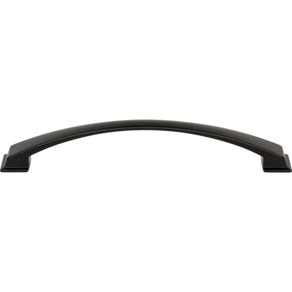 JEFFREY ALEXANDER 944-192MB Roman 192 mm Center-to-Center Arch Pull - Matte Black