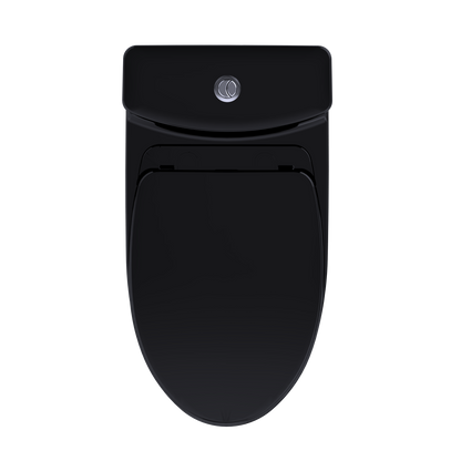 TOTO MS646124CEMFN#51 Aquia Iv One-Piece Elongated Dual Flush 1.28 And 0.9 Gpf Universal Height - Ebony