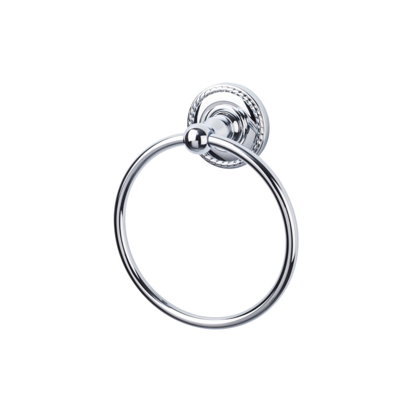 TOP KNOBS ED5PCF TOP BATH (R) Edwardian Bath Towel Ring - Polished Chrome