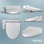 TOTO SW3004#01 Washlet A2  Electronic Bidet Toilet Seat With Heated Seat And Softclose Lid - Cotton White