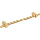 JEFFREY ALEXANDER 698-192BG Larkin Knurled Ends 192 mm Center-to-Center Bar Pull - Brushed Gold