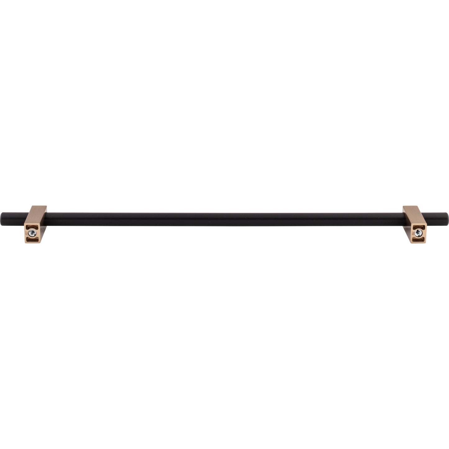 JEFFREY ALEXANDER 478-305MBSBZ Larkin 2 305 mm Center-to-Center Bar Pull - Matte Black w/Satin Bronze