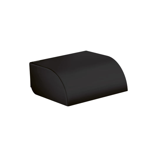 AXOR Universal Circular Roll Holder with Cover in Matte Black