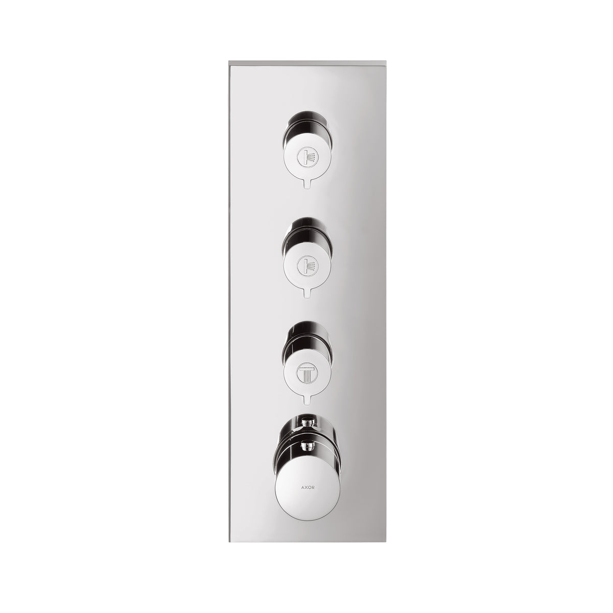 AXOR 10751001 ShowerSolutions Thermostatic Module Trim 15" x 5" for 3 Functions - Chrome