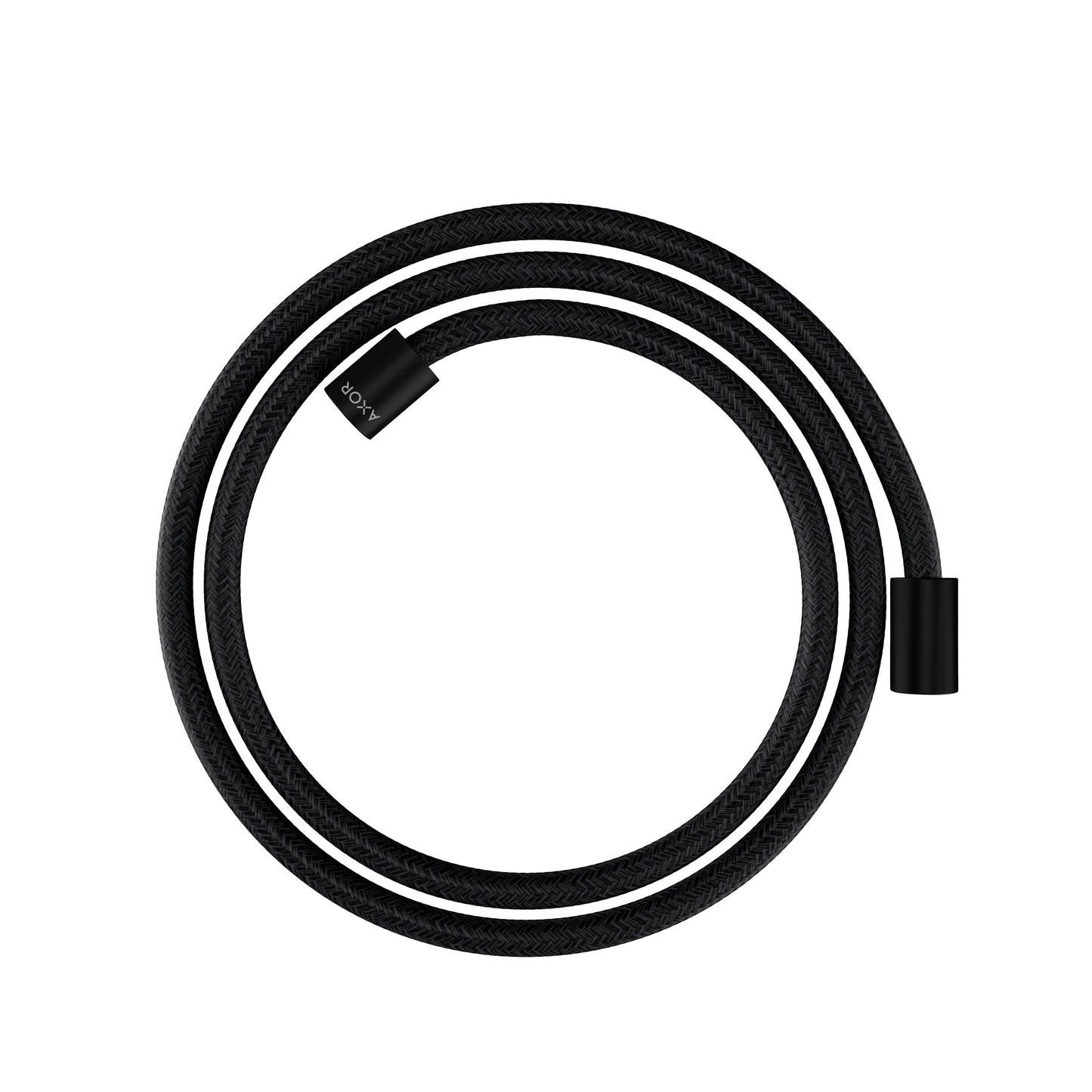 AXOR 28261670 Shower Solutions Textile Hose with Cylindrical Nut, 63" - Matte Black