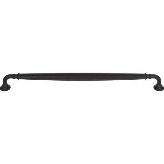 TOP KNOBS TK1056BLK Barrow 12" Center to Center Bar Pull - Flat Black