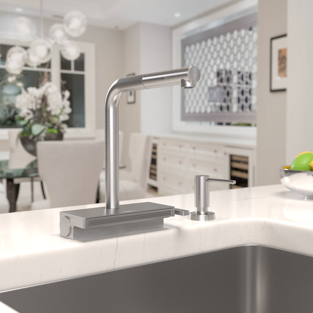 HANSGROHE 73836801 Aquno Select Kitchen Faucet, 2-Spray Pull-Out, 1.75 GPM - Stainless Steel Optic