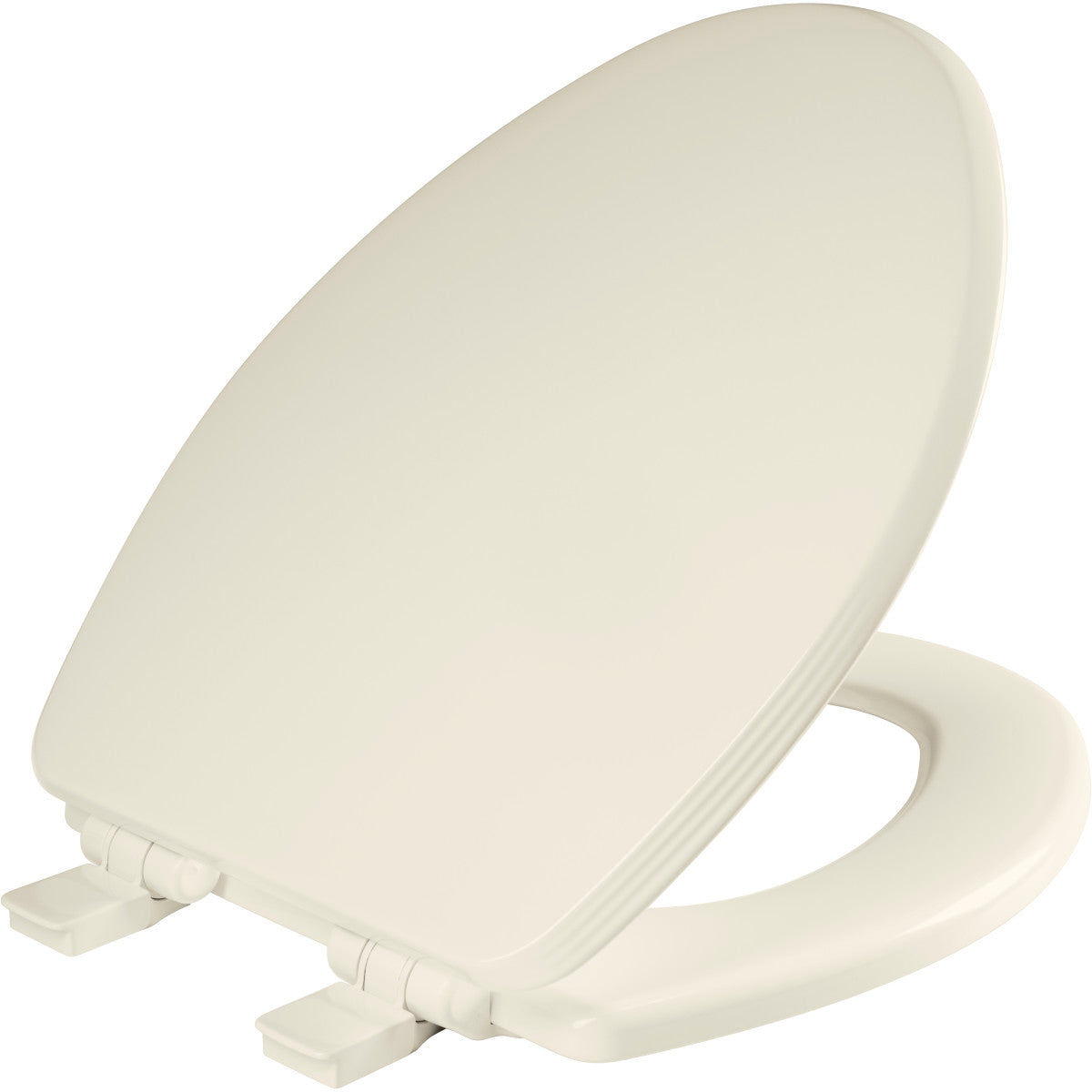 Bemis Ashland Elongated Enameled Wood Toilet Seat in Biscuit with STA-TITE Seat Fastening System, Easy•Clean, Whisper•Close and Precision Seat Fit Adjustable Hinge