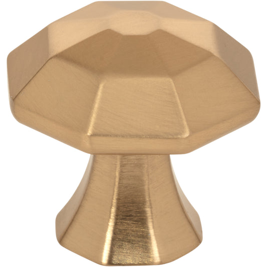 JEFFREY ALEXANDER 678SBZ Wheeler 1-1/4" Length Geometric Knob - Satin Bronze