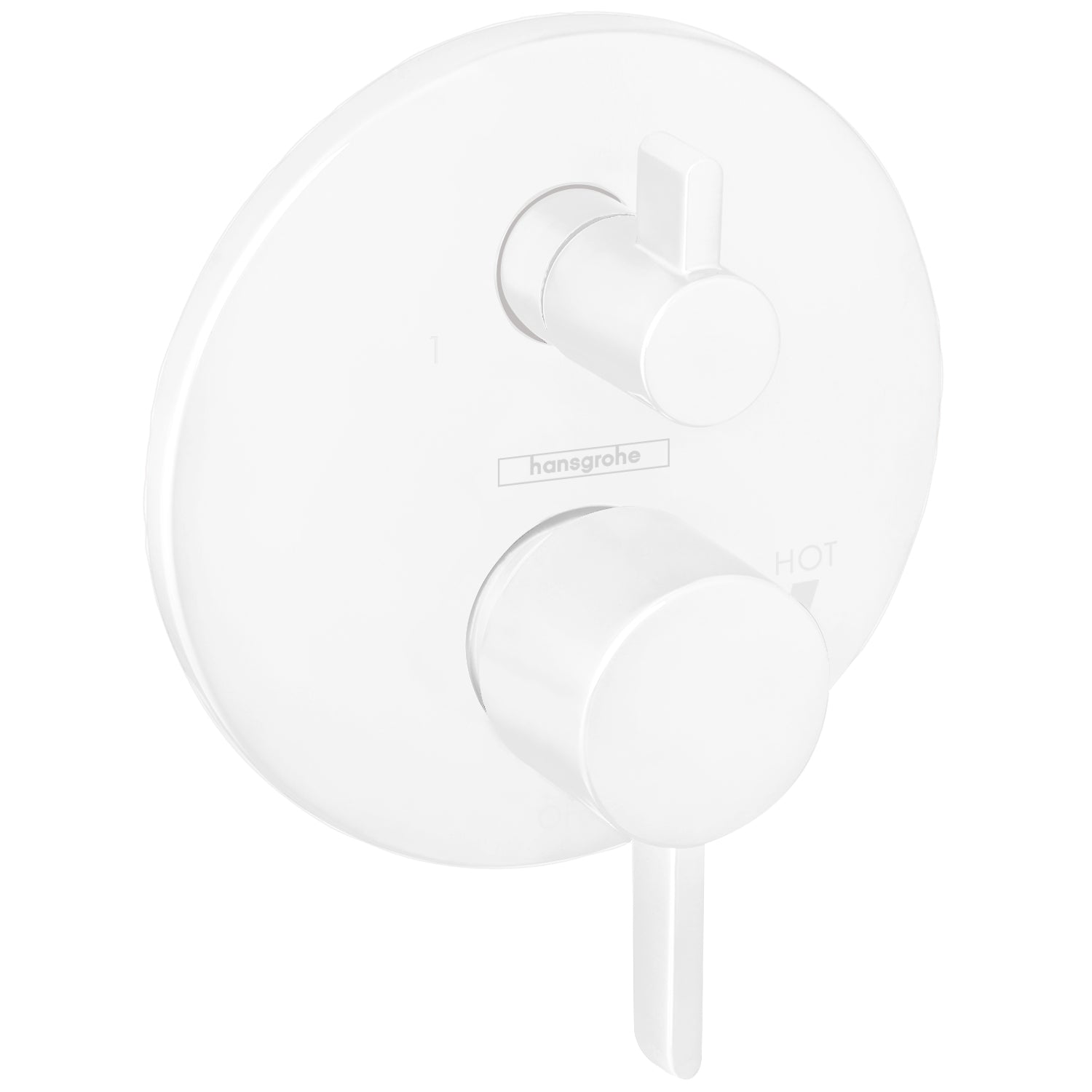HANSGROHE 04447700 Ecostat Pressure Balance Trim S with Diverter - Matte White