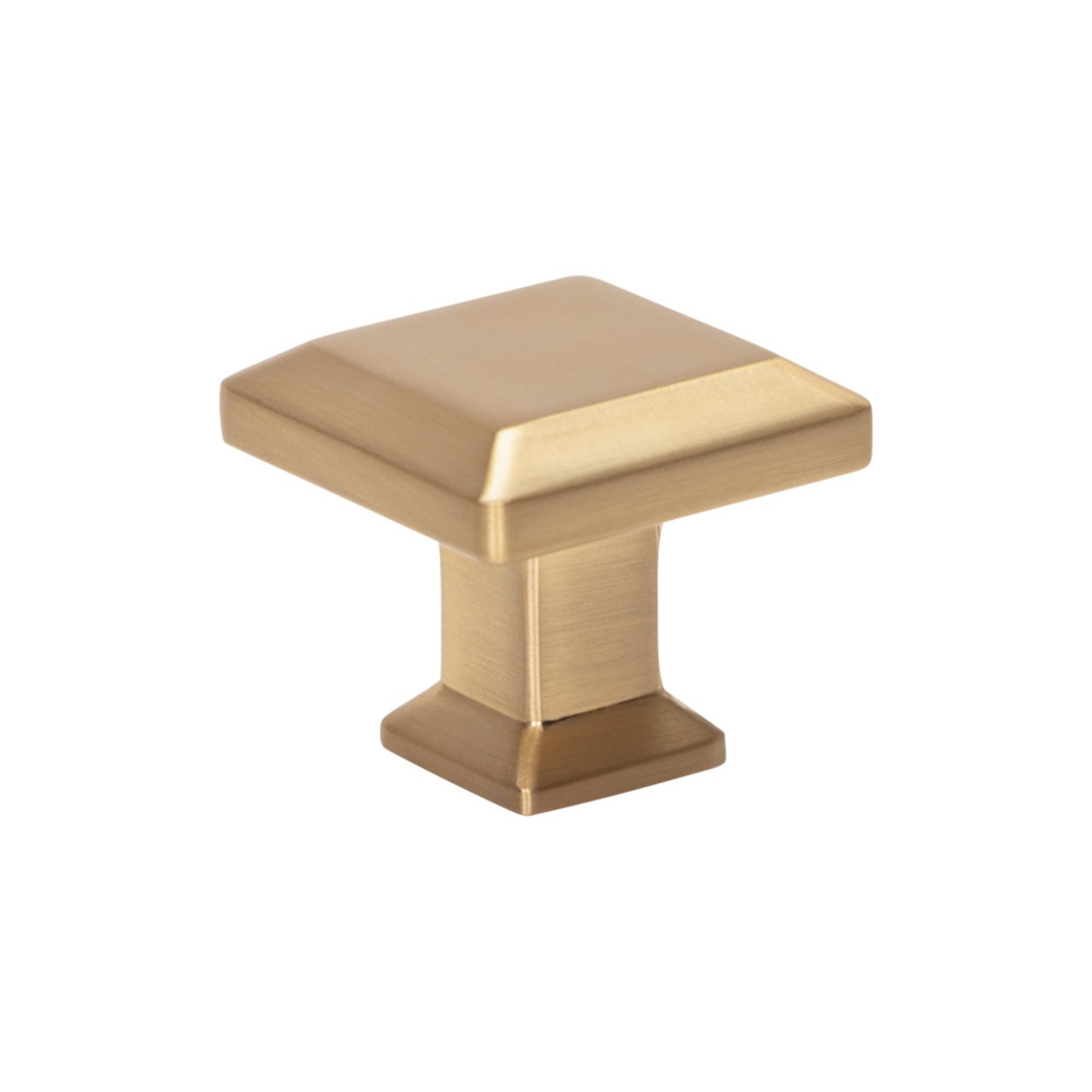 ATLAS A660-WB Sweetbriar Lane 1 1/4" Length Square Knob - Warm Brass