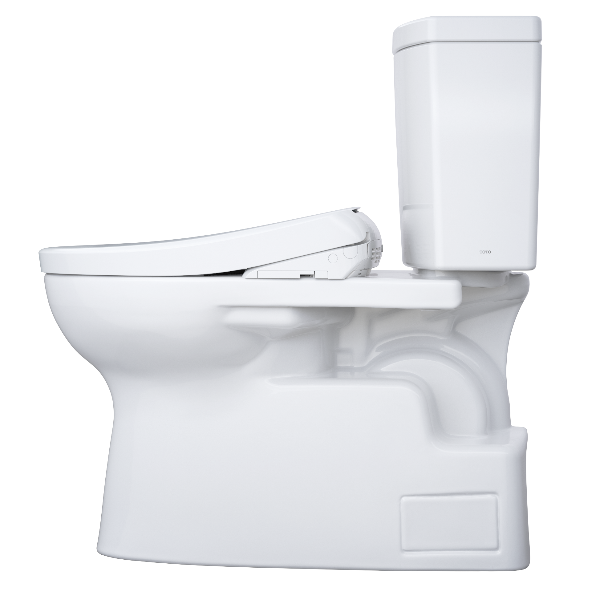 TOTO MW4744726CUFG#01 Washlet+ Vespin Ii 1G Two-Piece Elongated 1.0 Gpf Toilet And Washlet+ S7 Contemporary Bidet Seat - Cotton White