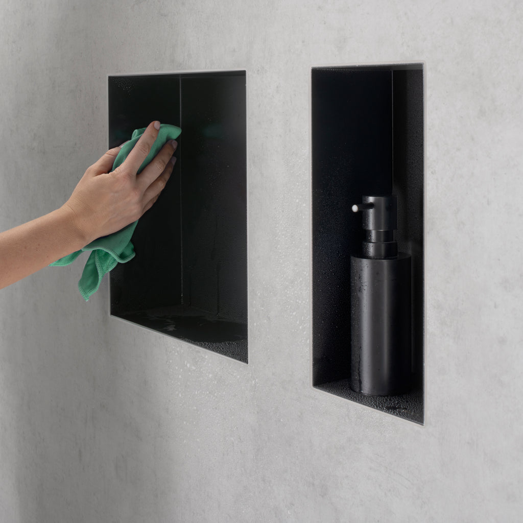 HANSGROHE 56073670 XtraStoris Minimalistic Wall Niche with Open Frame 12"x 12"x 4" - Matte Black