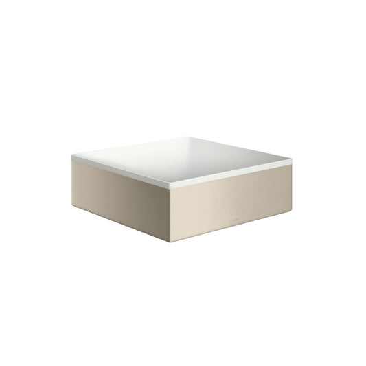 AXOR Suite Sinks  Square Sink without Overflow, 11 1/4" x 11 1/4" in Brushed Nickel