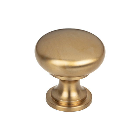 TOP KNOBS M2205 Hollow Round 1 3/16" Diameter Mushroom Knob - Honey Bronze