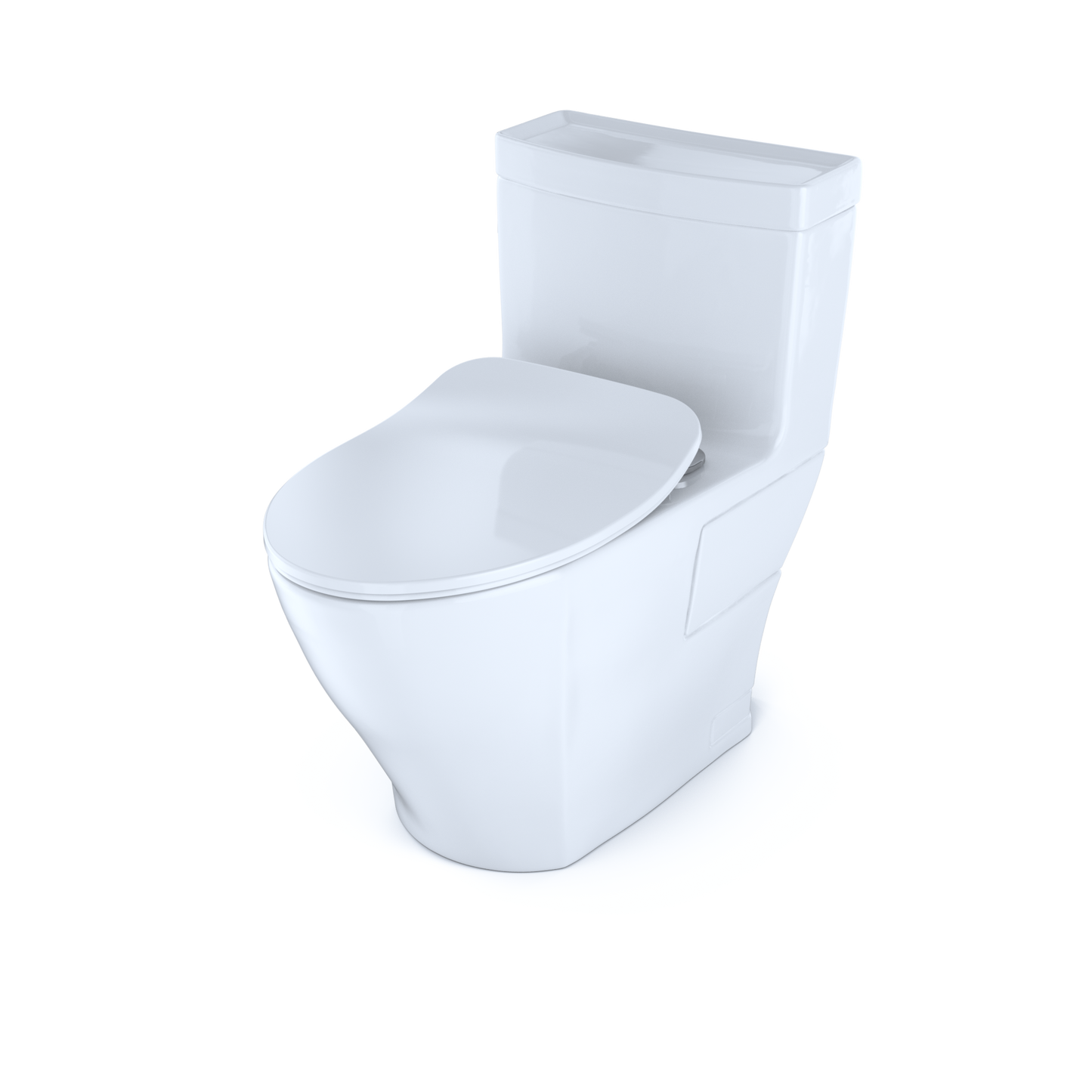 TOTO MS624234CEFG#01 Legato One-Piece Elongated 1.28 GPF Toilet with CEFIONTECT and SoftClose Seat , Cotton White