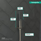 HANSGROHE 26866821 Rainfinity Baton Handshower 100 1-Jet, 2.5 GPM - Brushed Nickel
