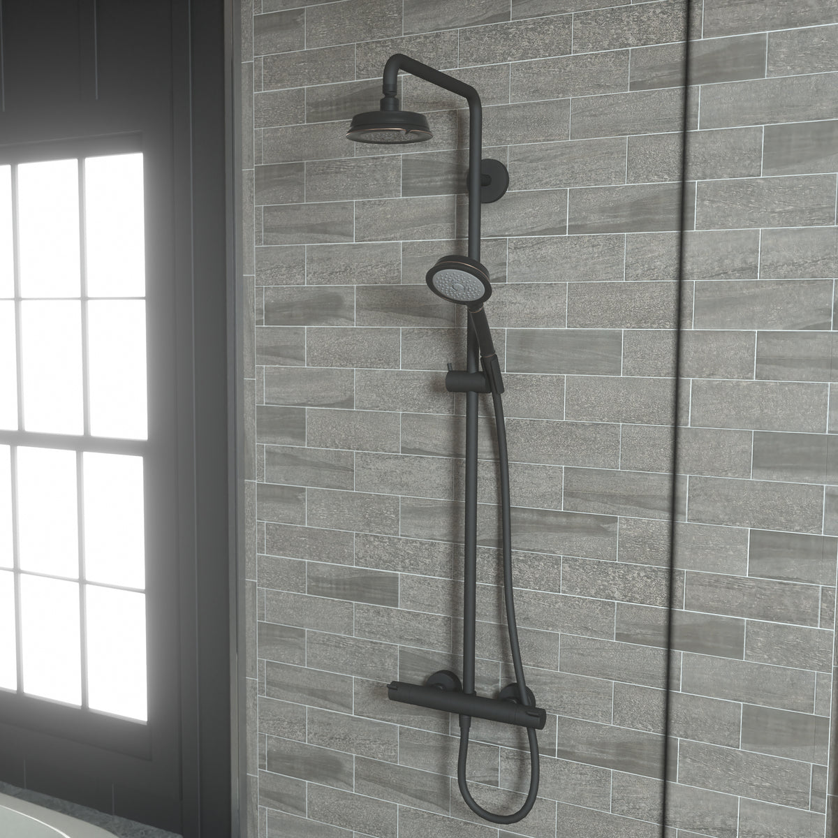 HANSGROHE 04070920 Croma 100 Classic Showerhead 3-Jet, 2.5 GPM - Rubbed Bronze