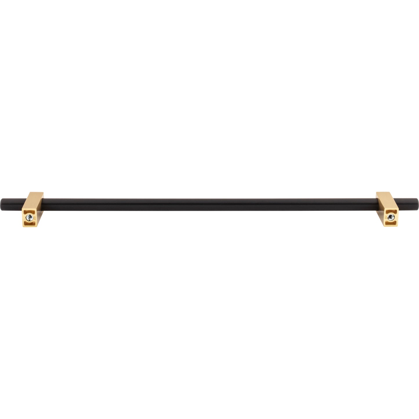 JEFFREY ALEXANDER 478-305MBBG Larkin 2 305 mm Center-to-Center Bar Pull - Matte Black w/Brushed Gold