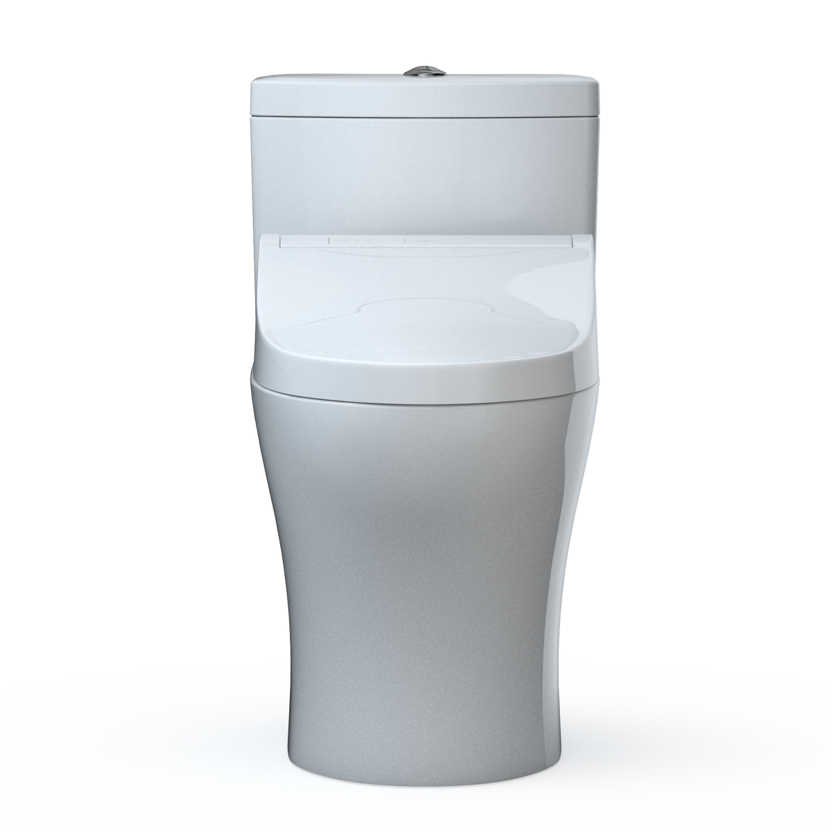 TOTO MW6463084CEMFGN#01 Washlet+ Aquia Iv One-Piece Elongated Dual Flush 1.28 And 0.9 Gpf Toilet And Washlet C5 Bidet Seat - Cotton White