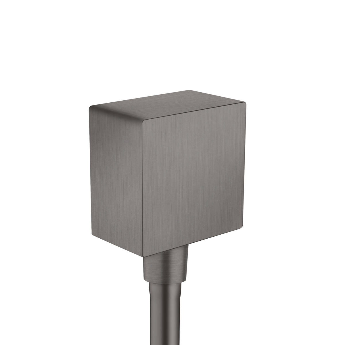 AXOR 36732341 ShowerSolutions Wall Outlet Square with Check Valves - Brushed Black Chrome
