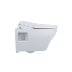 TOTO CWT4284726CMFG#MS Washlet+ Ep Wall-Hung Elongated Toilet With S7 Contemporary Bidet Seat And Duofit In-Wall 0.9 And 1.28 Gpf Dual-Flush Tank System - Matte Silver