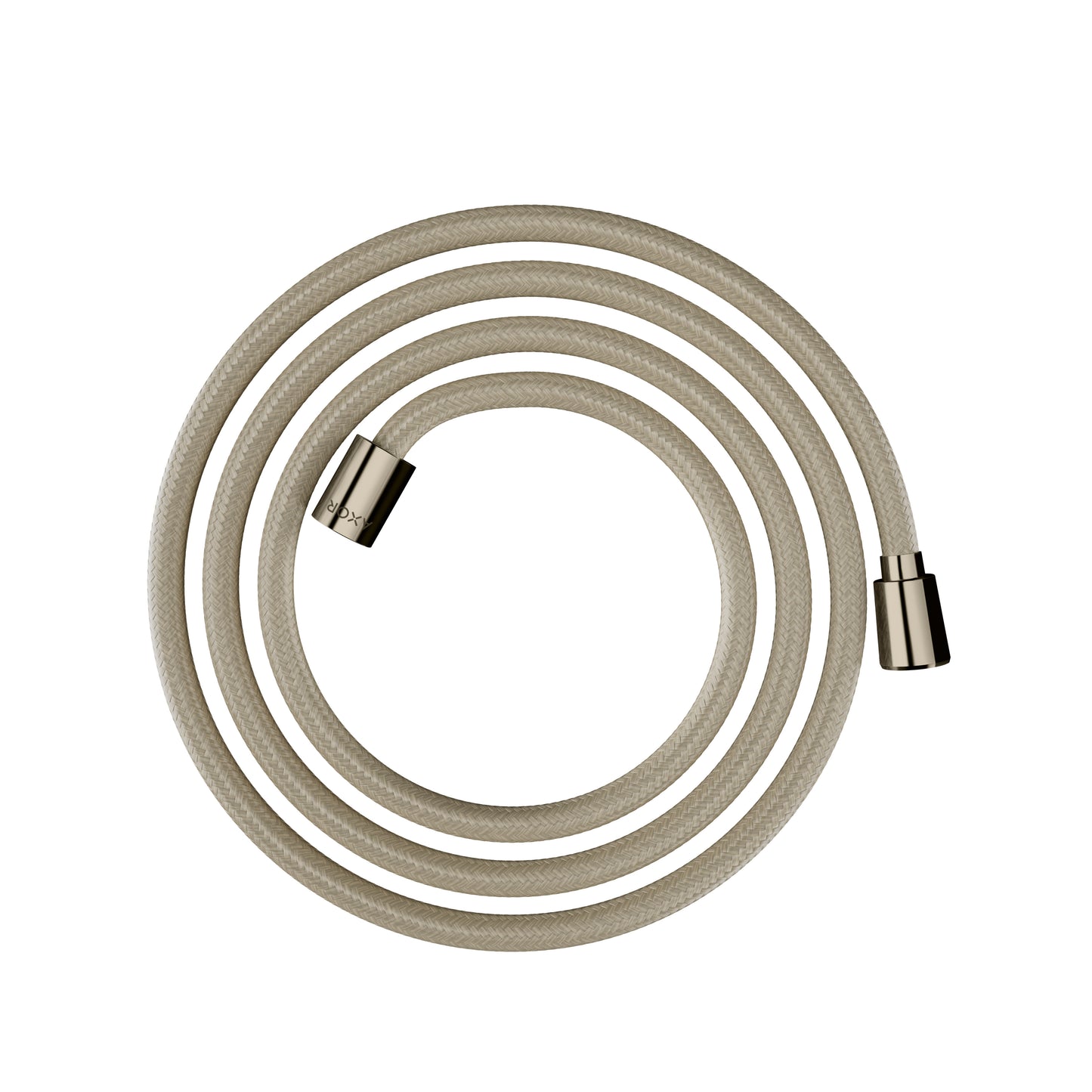 AXOR 28290830 Shower Solutions Textile Hose with Cylindrical and Conical Nut, 79" - Polished Nickel