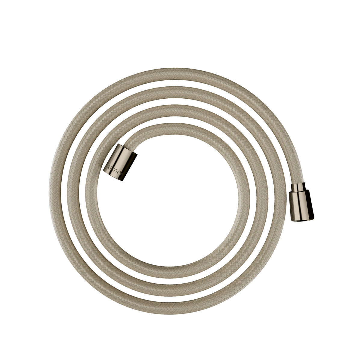 AXOR 28290830 Shower Solutions Textile Hose with Cylindrical and Conical Nut, 79" - Polished Nickel