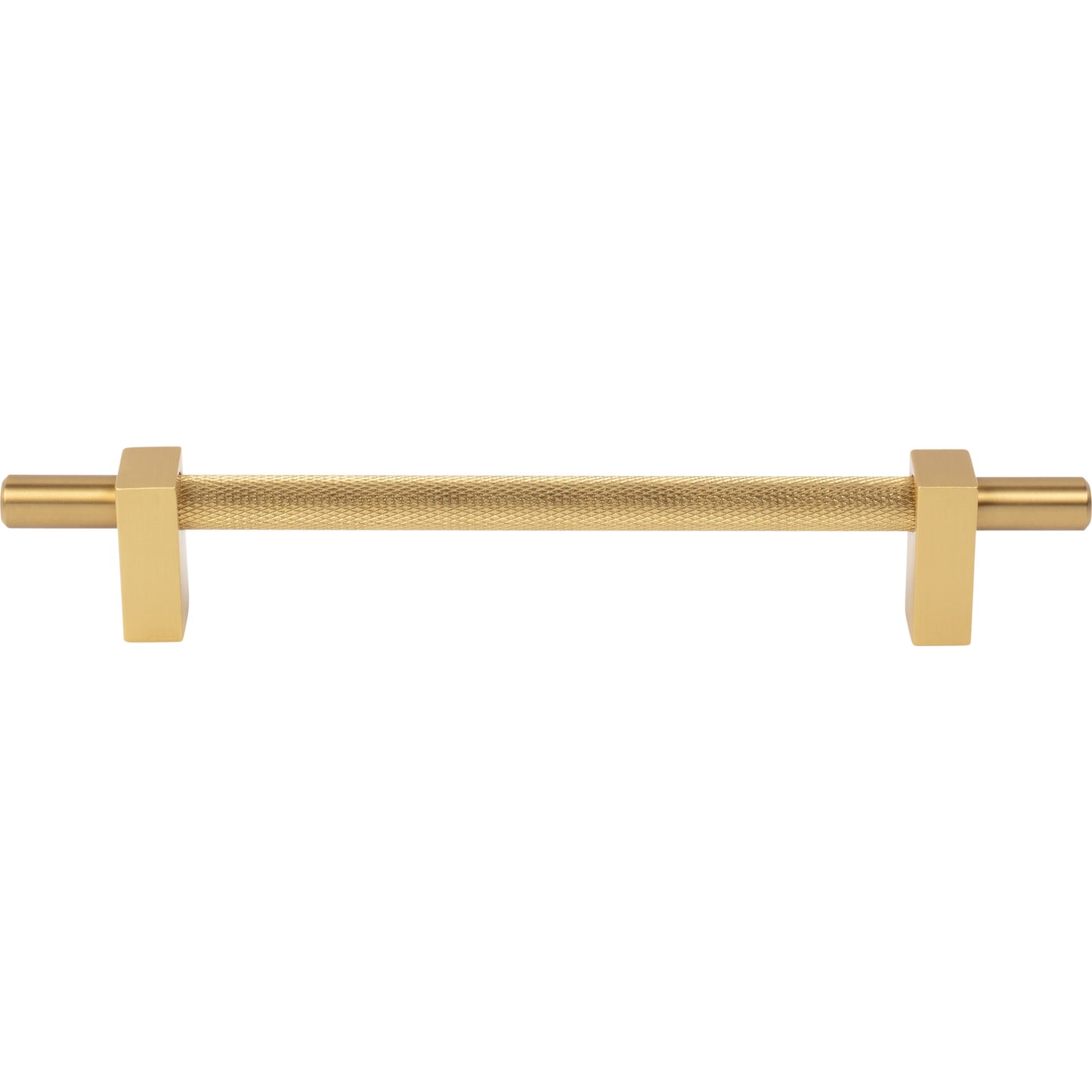 JEFFREY ALEXANDER 598-160BG Larkin Knurled Center 160 mm Center-to-Center Bar Pull - Brushed Gold