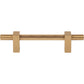 JEFFREY ALEXANDER 598-96SBZ Larkin Knurled Center 96 mm Center-to-Center Bar Pull - Satin Bronze