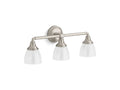 KOHLER K-10572-BN Devonshire Three-light sconce In Brushed Nickel