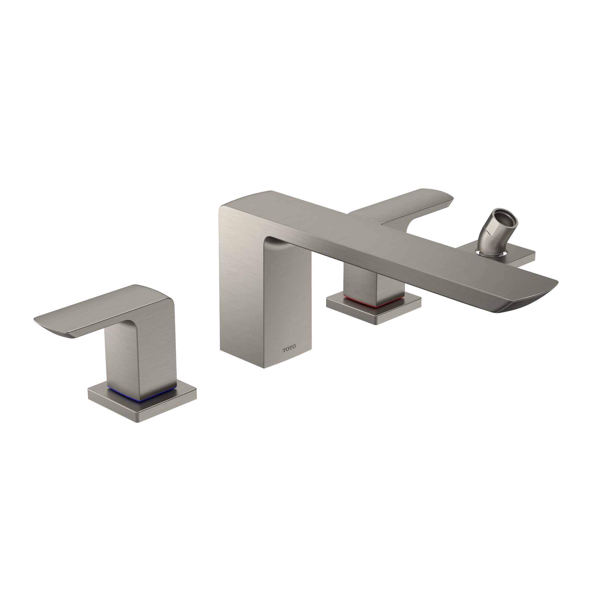 TOTO TBG02202U#BN Gr Two-Handle Deck-Mount Roman Tub Filler Trim With Handshower - Brushed Nickel
