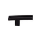 TOP KNOBS TK82BLK Inset Rail 2 5/8" Length Geometric Knob - Flat Black