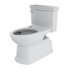 TOTO CST964CEFGAT40#01 Soiree One Piece Elongated 1.28 Gpf Universal Height Skirted Toilet With Cefiontect - Cotton White
