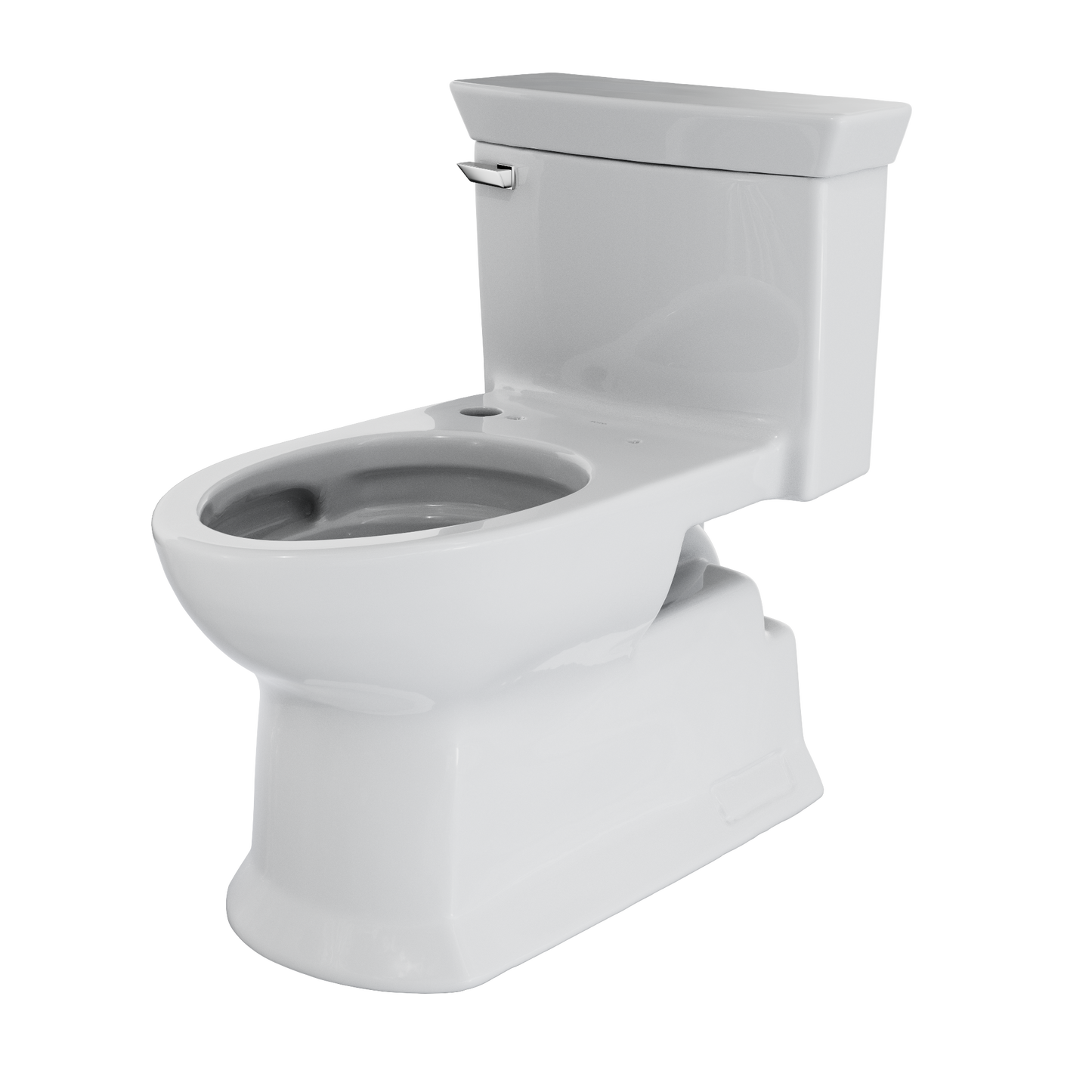 TOTO CST964CEFGAT40#01 Soiree One Piece Elongated 1.28 Gpf Universal Height Skirted Toilet With Cefiontect - Cotton White