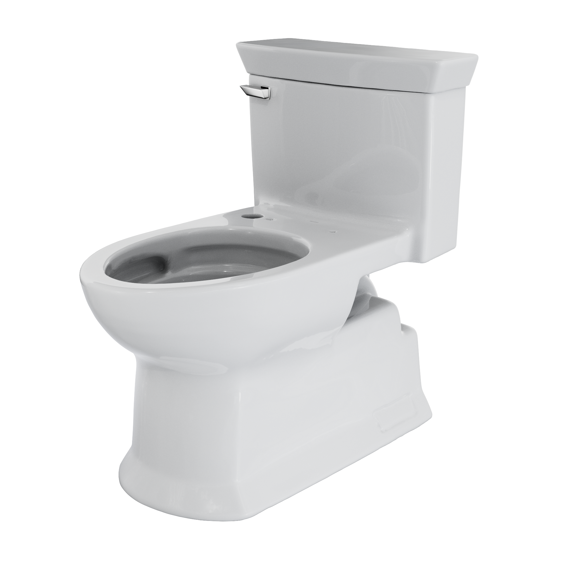 TOTO CST964CEFGAT40#01 Soiree One Piece Elongated 1.28 Gpf Universal Height Skirted Toilet With Cefiontect - Cotton White