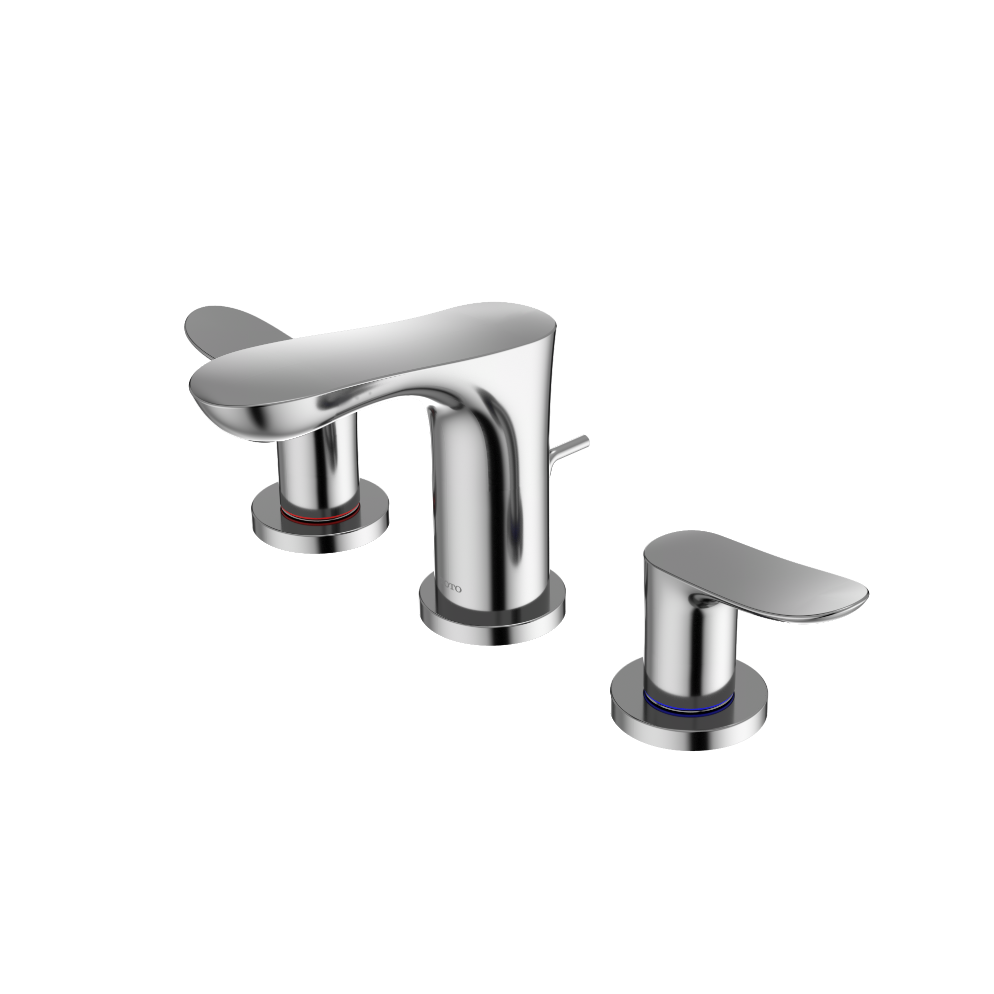 TOTO TLG01201U#CP Go Series 1.2 Gpm Two Handle Widespread Bathroom Sink Faucet With Drain Assembly - Polished Chrome