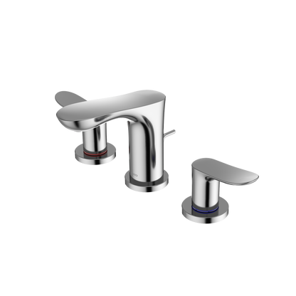 TOTO TLG01201U#CP Go Series 1.2 Gpm Two Handle Widespread Bathroom Sink Faucet With Drain Assembly - Polished Chrome