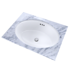 TOTO LT643#01 Dartmouth 17-1/4" x 12-7/8" Oval Undermount Bathroom Sink , Cotton White