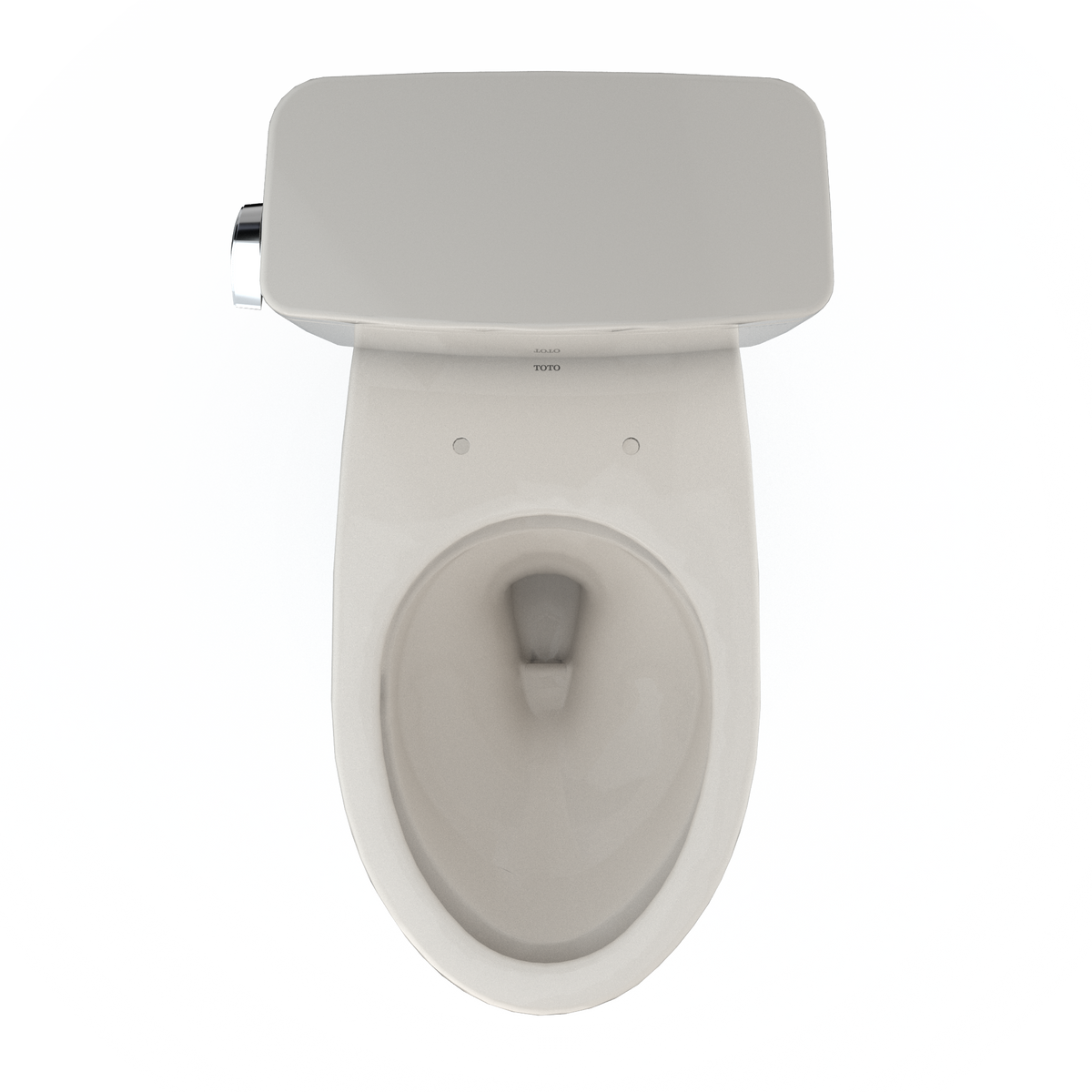 TOTO CST776CEFG#12 Drake Two-Piece Elongated 1.28 Gpf Universal Height Tornado Flush Toilet With Cefiontect - Sedona Beige