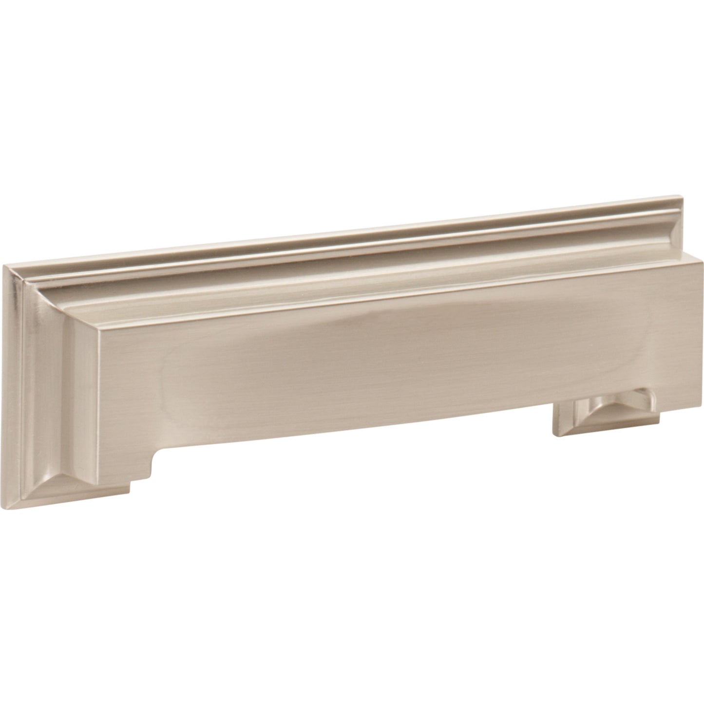 ATLAS 339-BRN Sutton Place 3" Center to Center Cup/Bin Pull - Brushed Nickel